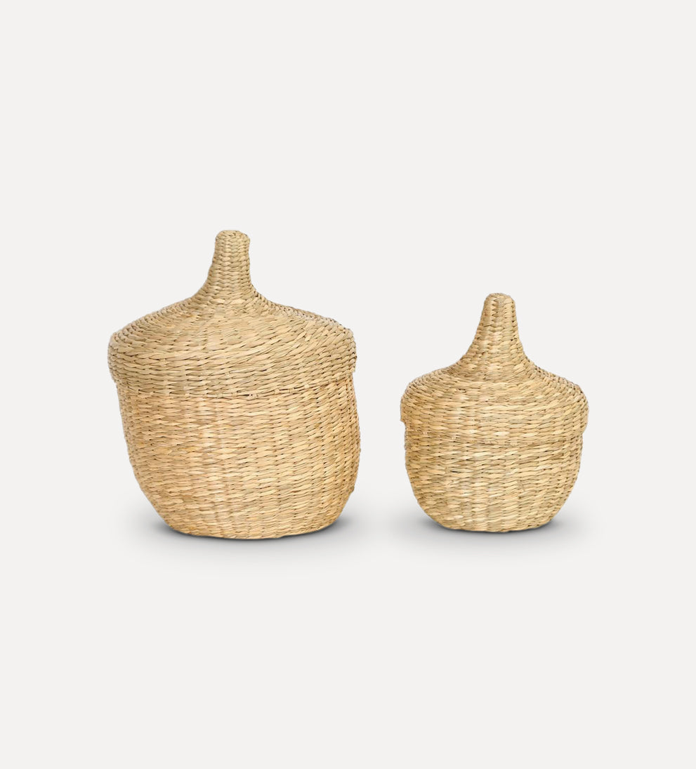 Kentfield Woven Basket Set Baskets + Boxes