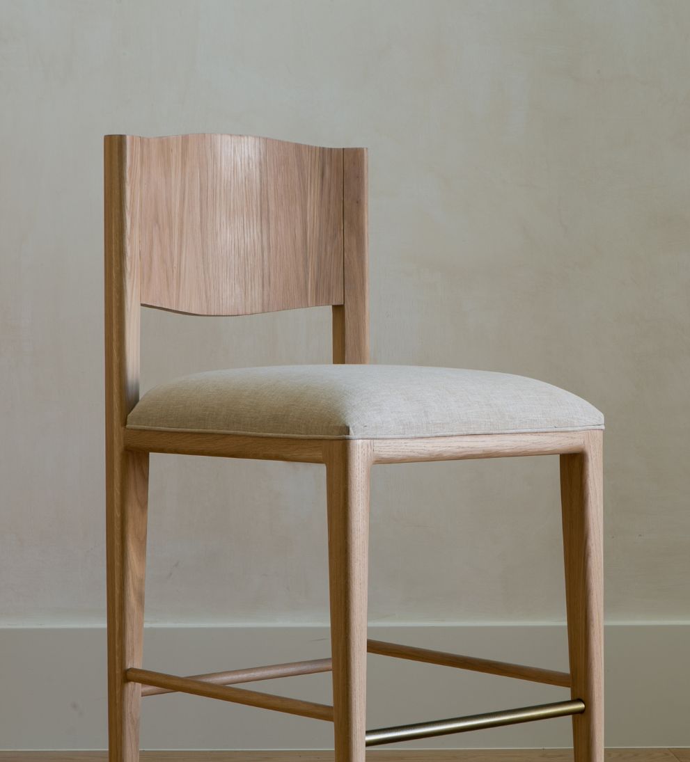 Ophelia White Oak Counter Stool Counter Stools