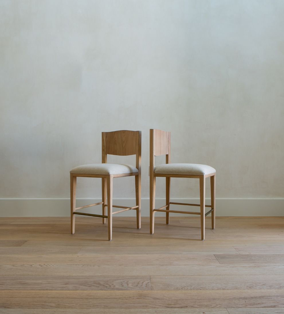 Ophelia White Oak Counter Stool Counter Stools