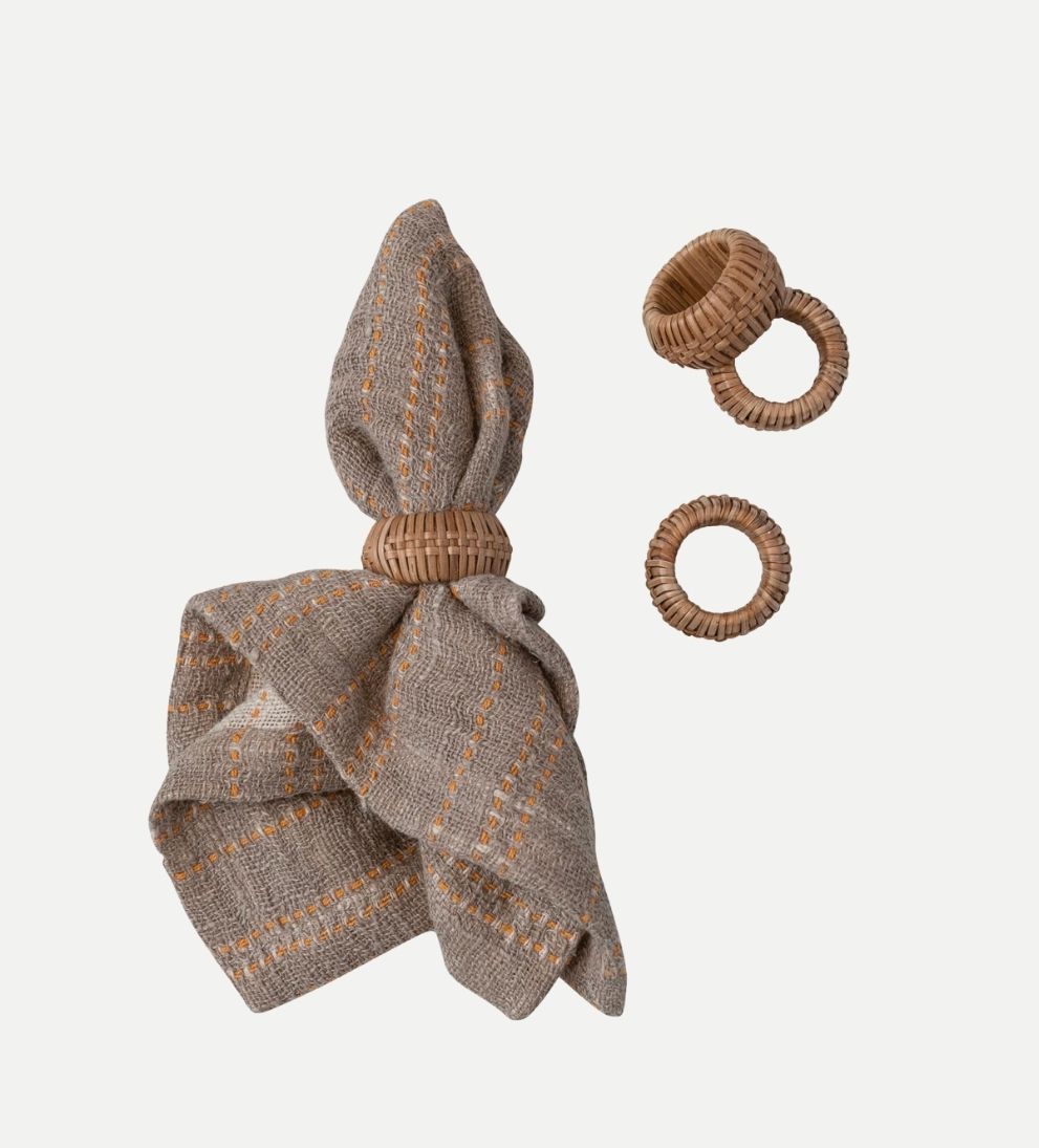 Rattan Napkin Rings Napkin Rings